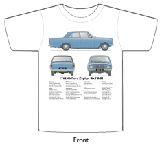Ford Zephyr Six 1951-56 T-shirt Front